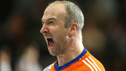 Thierry Omeyer, gardien de l'équipe de France de handball, à l'issue de la demi-finale du Mondial France-Espagne, le 30 janvier 2015. (SAMPICS / CORBIS SPORT)