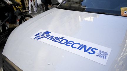 Une voiture de SOS Médecins, à Paris, le 22 mars 2024. (MAGALI COHEN / HANS LUCAS / AFP)