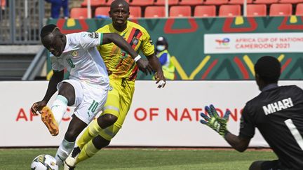 Sadio Mané avec le Sénégal face au Zimbabwe lors de la CAN, lundi 10 janvier 2022. (PIUS UTOMI EKPEI / AFP)