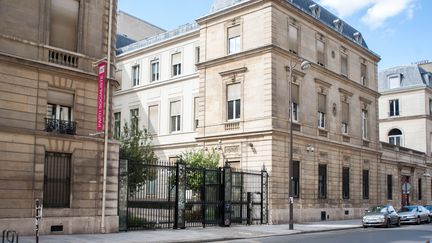 Le siège du Parti socialiste, rue de Solférino à Paris, en septembre 2017. (BRUNO LEVESQUE / MAXPPP)