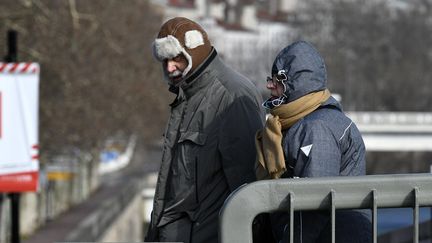 Le froid à Lyon, le 26 février 2018. (MAXPPP)