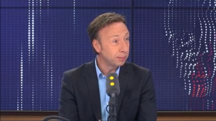 Stéphane Bern, animateur et chargé de la "mission patrimoine", invité du 8.30 franceinfo vendredi 20 septembre 2019, à la veille des Journées du patrimoine (FRANCEINFO / RADIOFRANCE)