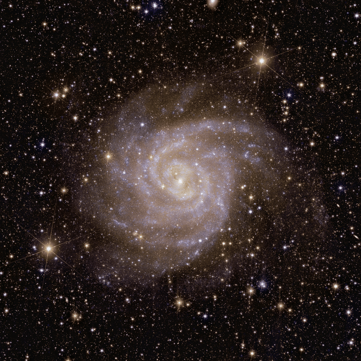 The dwarf galaxy 6822 seen by the European Euclid space telescope.  (ESA / EUCLID / EUCLID CONSORTIUM / NASA, IMAGE PROCESSING BY J.-C. CUILLANDRE (CEA PARIS-SACLAY), G. ANSELMI; CC BY-SA 3.0 IGO)