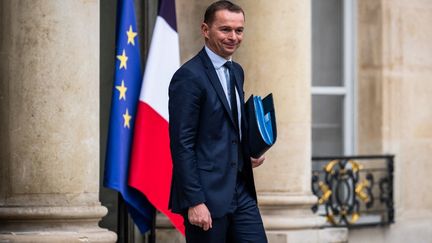 Olivier Dussopt à Paris, le 20 juillet 2022. (XOSE BOUZAS / HANS LUCAS / AFP)