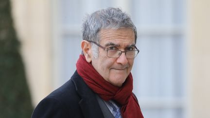 Serge Haroche, prix Nobel 2012, arrive à l'Elysée, le 18 mars 2019. (LUDOVIC MARIN / AFP)