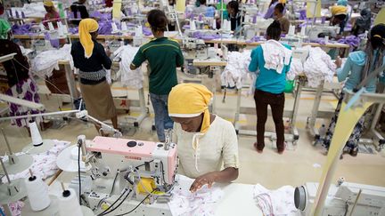 Dans une usine de sous-vêtements pour enfants à Addis-Abeba. (Kay Nietfeld / dpa/ AFP)