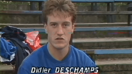 Didier Deschamps, capitaine de l'Equipe de France cadets. 1985. (CAPTURE D'ÉCRAN Télé Foot  / TF1)