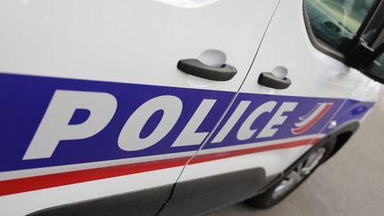 Un véhicule de police à Mulhouse (Haut-Rhin), le&nbsp;8 mars 2021. (MAXPPP)