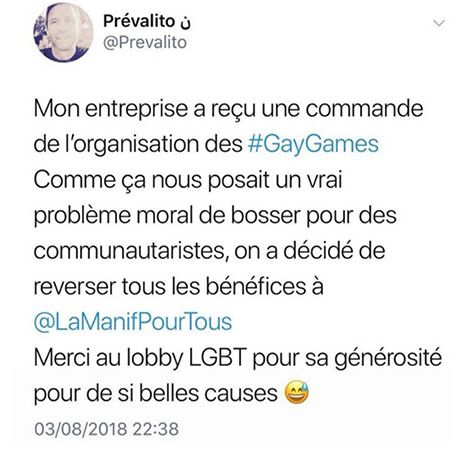 Capture d'écran du gérant de la société Barnum, le 7 août 2018.&nbsp; (CAPTURE D'ECRAN TWITTER)