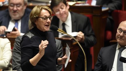 Marylise Lebranchu, la ministre de la Fonction publique, à l'Assemblée nationale, à Paris, le 20 janvier 2016. (ERIC FEFERBERG / AFP)