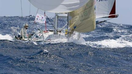 voile transat ag2r Thomas Rouxel (Crédit Mutuel) 052010 (MATHIEU SARROT / AFP)