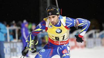 Martin Fourcade a été maladroit au tir avec un 15/20 (CHRISTINE OLSSON / TT NEWS AGENCY)