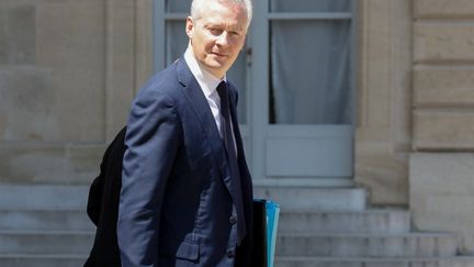 Le ministre de l'Economie et des Finances, Bruno Le Maire,&nbsp;quittant le&nbsp;palais de l'Elysée, le 27 juin 2018. (LUDOVIC MARIN / AFP)