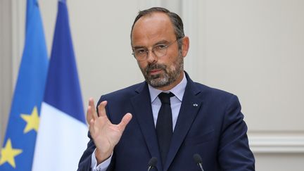 Le Premier ministre Edouard Philippe lors d'un discours à l'Elysée le 4 septembre 2019. (LUDOVIC MARIN / AFP)