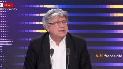 Eric Coquerel invité de franceinfo le 19 mars 2023 (FRANCEINFO / RADIOFRANCE)