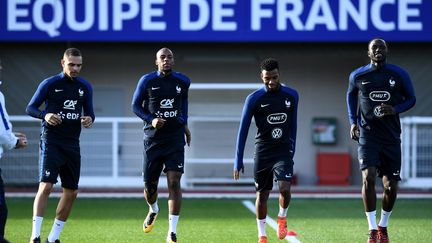 Layvin Kurzawa, Djibril Sidibe, Thomas Lemar et Moussa Sissoko (FRANCK FIFE / AFP)