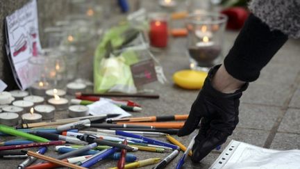 Hommage aux victimes le 8 janvier à Strasbourg
 (PATRICK HERTZOG / AFP)