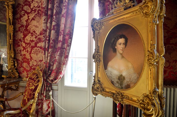 Portrait de Sissi exposé dans les appartements de l'impératrice au&nbsp;Palais royal de Venise, le 3 décembre 2012. (VINCENZO PINTO / AFP)