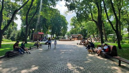 Le parc&nbsp;Shevchenko, le 3 juin à Kiev. (ERIC AUDRA / FRANCEINFO / RADIO FRANCE)