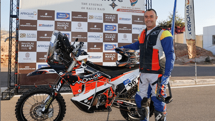 Der französische Motorradrennfahrer Frédéric Baudry während der Rallye Marokko im Jahr 2023. (RALLYE DU MAROC / INSTAGRAM)