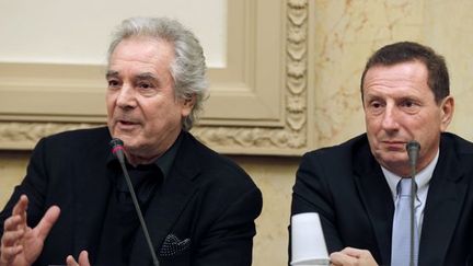 Pierre Arditi et Pierre Botton à l'Assemblée nationale en janvier 2013.
 (François Guillot / AFP)