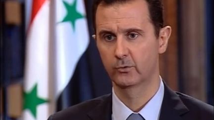 Capture d'&eacute;cran d'un entretien accord&eacute; par Bachar Al-Assad &agrave; un m&eacute;dia turc et publi&eacute; sur YouTube par la pr&eacute;sidence syrienne. (SYRIAN PRESIDENCY / AFP)