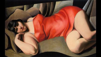 Tamara de Lempicka, La Tunique rose, avril 1927, propriété de la collectionneuse Caroline Hirsch
 (Tamara Art Heritage / Licensed by Museum Masters International NYC / ADAGP Paris 2013)