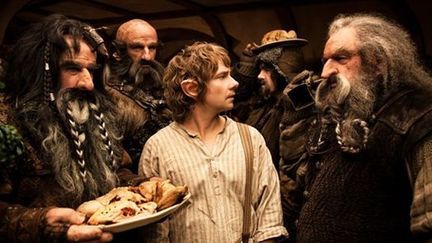 &quot;Le Hobbit : un voyage inattendu&quot;. Martin Freeman au centre.
 (© Warner Bros. GmbH)