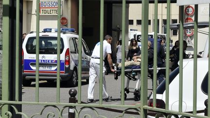 L'h&ocirc;pital Saint Roch &agrave; Nice le 7 mai 2014 o&ugrave; a &eacute;t&eacute; transport&eacute;e H&eacute;l&egrave;ne Pastor apr&egrave;s la fusillade (BEBERT BRUNO / SIPA)