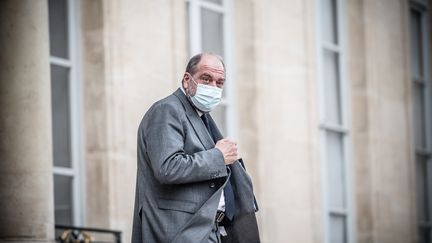 Le garde des Sceaux, Eric Dupond-Moretti, à l'Elysée, à Paris, le 7 octobre 2020.&nbsp; (ARTHUR NICHOLAS ORCHARD / HANS LUCAS / AFP)