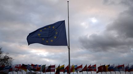 Selon un sondage en mars 2014,&nbsp;57% des Fran&ccedil;ais pensent que l'action de l'Union europ&eacute;enne est "peu efficace" et 26% estiment qu'elle ne l'est "pas du tout". (PATRICK HERTZOG / AFP)