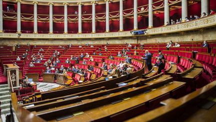 L'Assemblée nationale, jeudi 20 janvier 2022, à Paris. (MAGALI COHEN / HANS LUCAS / AFP)