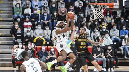 Le joueur de l'Asvel, Marcus Knight, le 13 février 2022. (JO?L PHILIPPON / MAXPPP)