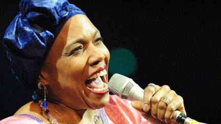 Dee Dee Bridgewater, marraine du Nice Jazz Festival 2012.
 (Abdelhak Senna / AFP)