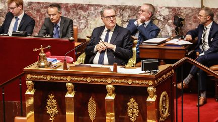 Le président de l'Assemblée nationale, Richard Ferrand, le 24 septembre 2019 à Paris. (JACQUES DEMARTHON / AFP)