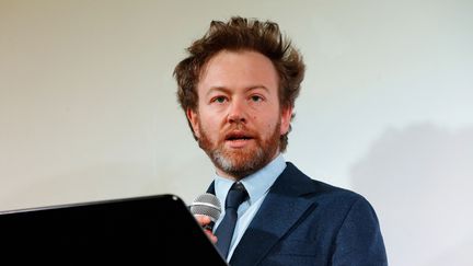 L'avocat Antoine Vey s'exprime lors d'une conférence de presse, à Paris, le 20 février 2020. (FRANCOIS GUILLOT / AFP)