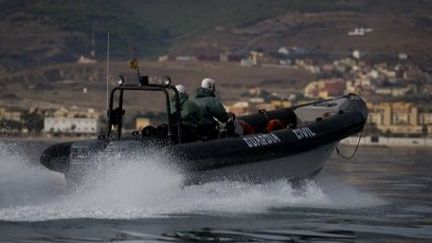 La «Guardia civil» espagnole en patrouille au large de Melilla. (AFP)