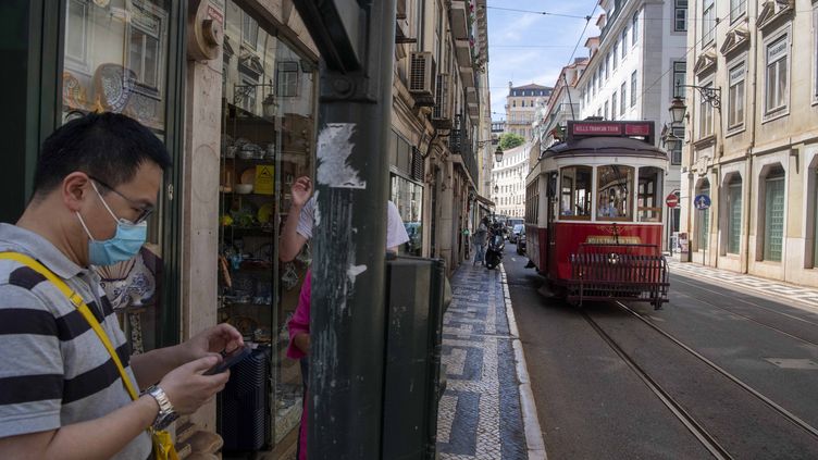 Baixa district in Lisbon, in May 2023. (JORGE MANTILLA / NURPHOTO)