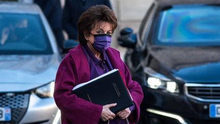 La ministre de la Culture Roselyne Bachelot, à l'Elysée (Paris), le 1er décembre 2021.&nbsp; (ANDREA SAVORANI NERI / NURPHOTO / AFP)