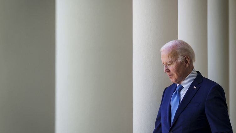 US President Joe Biden at the White House in Washington on April 21, 2023. (DREW ANGERER / GETTY IMAGES NORTH AMERICA / AFP)