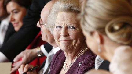 La reine Beatrix des Pays-Bas a officiellement abdiqu&eacute;, au profit de son fils, le prince Willem-Alexander, le 30 avril 2013, &agrave; Amsterdam.&nbsp; (MICHEL PORRO / AFP)