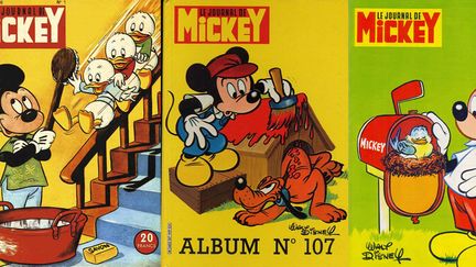 Différentes Unes du Journal de Mickey
 (DR)