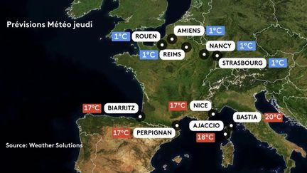 Intempéries : les températures font le grand écart (France 2)