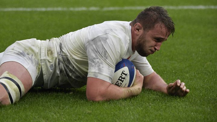 Anthony Jelonch a été victime d'une rupture des ligaments croisés face à l'Ecosse, dimanche 26 février 2023. (JULIEN DE ROSA / AFP)