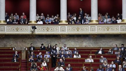 Une séance de questions au gouvernement à l'Assemblée, le 30 octobre 2024. (STEPHANE DE SAKUTIN / AFP)