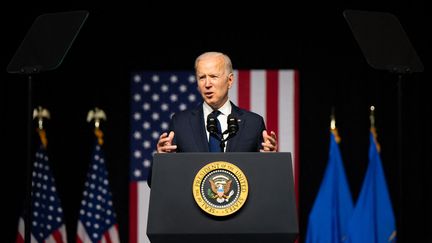 Le président américain, Joe Biden, lors d'une déplacement à Tulsa (Oklahoma), le 1er juin 2021. (BRANDON BELL / GETTY IMAGES NORTH AMERICA / AFP)