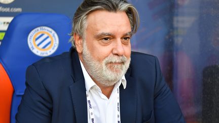 Le président de Montpellier Laurent Nicollin impose le chômage partiel à son club (PASCAL GUYOT / AFP)