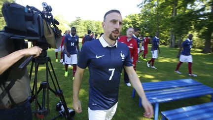 &nbsp; (Ribéry a annoncé mercredi sa retraite de l'Equipe de France, dans un journal allemand. Il continuera de jouer pour le Bayern de Munich © Maxppp)