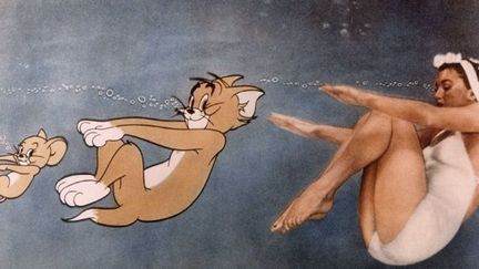 Esther Williams dans "Traversons la Manche" (1953) avec Tom &amp; Jerry
 (Nana Productions / Sipa)