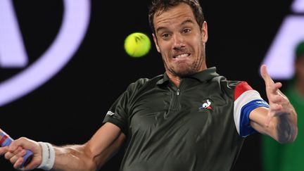 Richard Gasquet en difficulté à l'Open d'Australie (SAEED KHAN / AFP)